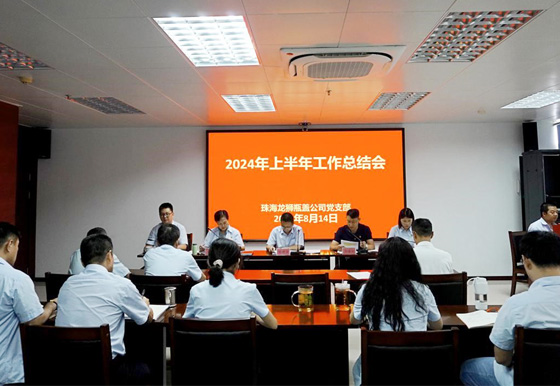 珠海龍獅瓶蓋公司黨支部組織召開2024年上半年工作總結(jié)會